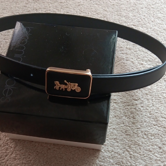 Coach Black and Gold Women's Belt - Picture 1 of 1